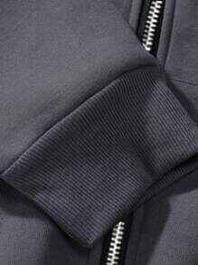 Premium full-face hoodie crafted from soft, durable cotton, featuring a full <b>zip</b> closure and a stylish, edgy design. - Product Image 3