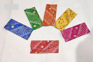 Printed Fabric Envelope for Wedding Shagun Gift, Handmade Traditional Cash Cover, Decorative Bridal Festive Gift <b>Pouch</b> - Product Image 2