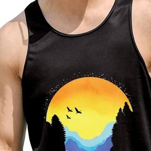 Camiseta sin Mangas Personalizada de Moda para Hombre, Precio Económico, Mejor Calidad, Camiseta Deportiva Estampada para Hombre - Product Image 4