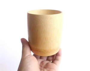 Gobelet à boire en bambou naturel 300 ml, design minimaliste, écologique, fabriqué à la main - Product Image 3