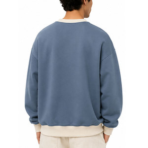 Sweat-shirt épais pour homme en molleton brossé à col rond avec tissu chaud pour un usage décontracté en hiver, les voyages et le quotidien - Product Image 2