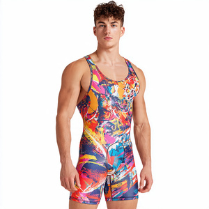 Camisetas de Lucha Libre Sublimadas con Diseño Personalizado para Gimnasio de Powerlifting, Ropa de Entrenamiento para Hombre, Top de Lucha Libre Sublimado para Hombre - Product Image 2