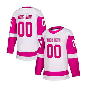 Maillot de hockey sur glace personnalisé blanc et vert en dentelle royale, service OEM, 100 % polyester, séchage rapide, respirant, nom d'équipe personnalisé - Product Image 4