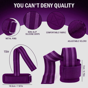 Muñequeras de soporte para levantamiento de pesas y entrenamiento de gimnasio, de alta resistencia para fitness y powerlifting - Product Image 3