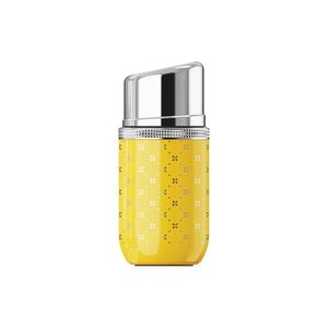Bicchiere Termico in Acciaio Inossidabile Giallo da 160mL con Specchio Integrato per Rossetto e Forma Dritta - Product Image 1