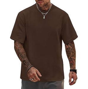 Camisetas Casuales de Manga Corta para Hombre, Cuello Redondo, Corte Ajustado, Algodón Elástico de Alta Calidad, Ecológicas y Transpirables, 180g - Product Image 1