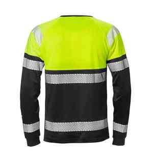 Chemise de sécurité réfléchissante haute visibilité personnalisée 2025 pour hommes, manches longues, vêtements de travail en plein air, personnalisable - Product Image 2