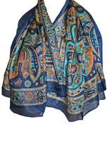 Sarong indien fait à la main, couvre-plage, pareo, multi-style, écharpe en soie de luxe pour femme, écharpe ethnique vintage à motifs floraux imprimés