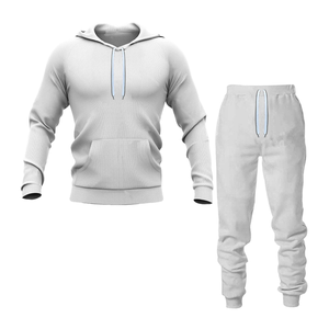 Conjunto Deportivo Premium de Felpa Francesa Estampada, Ecológico, Estilo Urbano, Holgado, Personalizado, Pantalones Deportivos para Hombre, Reflectantes - Product Image 1