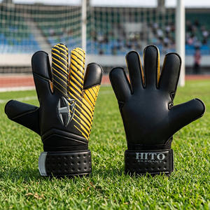Gants de gardien de but professionnels de football, design personnalisé, vente en gros, nouveaux, avec latex allemand de 4 mm, personnalisables, haute qualité, prix compétitif - Product Image 4