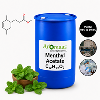 Aromaaaz International Acétate de menthyle C12H22O2 Liquide Pureté 98% à 99,9% Arôme alimentaire Parfum synthétique