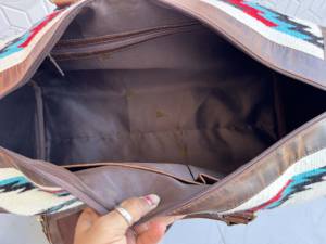 Bolsos de Viaje Grandes de Cuero Genuino con Diseño Nuevo, Hechos a Mano, Estilo Vintage Azteca, con Patrón Occidental, Multiusos - Product Image 6