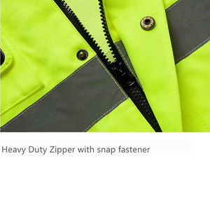 Chaqueta de Seguridad de Alta Visibilidad Reflectante para Hombre, Ropa de Trabajo de Invierno con Logotipo Personalizable, Chaqueta de Seguridad OEM al por Mayor - Product Image 4