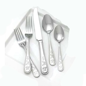Juego de cubiertos de acero inoxidable de diseño moderno, Plata de alta calidad, único para boda, restaurante, hogar o regreso a la escuela - Product Image 2