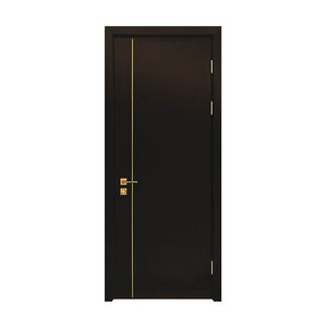 Porte intérieure moderne en WPC à grain de bois, revêtement PVC, style éco-responsable, pour salon et chambre à coucher – Populaire au Vietnam - Product Image 1