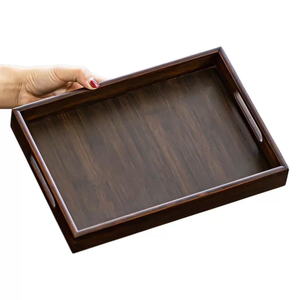 Plateau en bois, plats en bambou, plateaux de rangement - Product Image 1