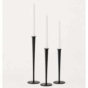 Best Quality Matte <b>Black</b> Iron Taper Candle Holder Set Iron <b>Candlestick</b> Stand for Modern Wedding Table Centerpiece & Home Decor - Product Image 3