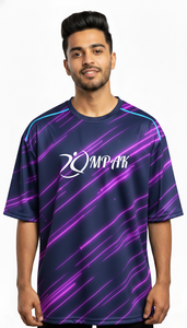 เสื้อยืดพิมพ์ซับลิเมชันขนาดใหญ่พิเศษสำหรับผู้ชายเสื้อผ้าแนวสตรีทแบบเรียบง่ายใส่ได้ทุกวัน - Product Image 3