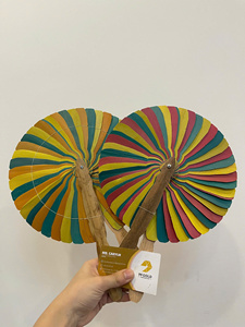Natural Handmade Smooth Vietnam Coconut Fan for Elegant <b>Gift</b> <b>Hamper</b> Decoration Luxury Hotel - CARYLN - Product Image 4