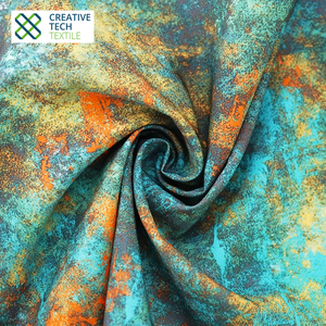 DIP-CH5741 Uinfi-Poly/Seawool/Spandex=40/50/10 C6 W/R, Lana de mar reciclada sostenible con impresión digital para pantalones cortos de playa - Product Image 1