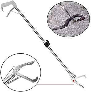 Pinzas para serpientes de alta resistencia, herramienta de agarre para reptiles con mandíbula ancha, palo plegable para capturar serpientes - Product Image 2