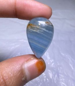 แคลไซต์สีน้ำเงินธรรมชาติแบบแถบ คาโบชอง พลอยหลวม ขายส่ง พลอยแคลไซต์สีน้ำเงินธรรมชาติทำมือ พลอยหลวม - Product Image 2