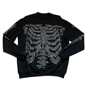 Men Rhinestone Sweatshirt Low MOQ Men Rhinestone Sweatshirt At Wholesale Price Made In Pakistan - Product Image 1