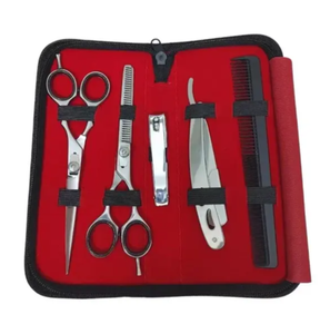 Kit de ciseaux à effiler professionnels en acier inoxydable à lame tranchante pour la coupe de cheveux, outils de salon ARISTON INTERNATIONAL à vendre - Product Image 2