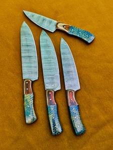 THEWIZ CRAFTS Hand Forged Carbon Steel Chef <b>Knives</b> Japanese Style Wood Handle 6-7.9in Blade Ambidextrous Dishwasher <b>Safe</b> - Product Image 4