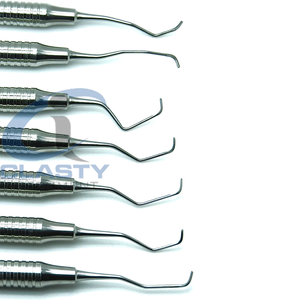 Élévateur dentaire en acier inoxydable à poignée moletée manuelle, instrument chirurgical de classe I, ensemble d'instruments chirurgicaux dentaires - Product Image 3