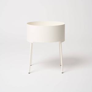 Soporte Moderno para Macetas de Metal Blanco con Patas Altas para un Estilo Elegante en Interiores y Exteriores, Hogar y Jardín - Product Image 4