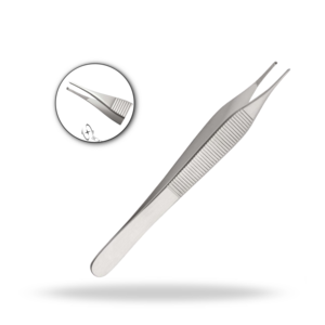 Pinza Adson Cruzada con Dientes Serrados 1x2, Tamaño Estándar, Pinza Quirúrgica para Tejidos, para un Agarre Preciso de los Tejidos - Product Image 1