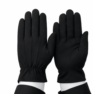 Gants de travail en coton noir de haute qualité pour cérémonies et rituels, conformes aux normes de sécurité du travail - Product Image 1