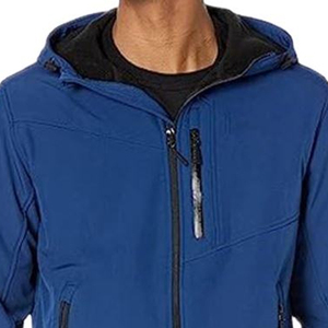 High Quality Breathable Bonded <b>Canvas</b> Waterproof Windproof Softshell <b>Jacket</b> <b>for</b> <b>Men</b> Outdoor Running Hooded - Product Image 5