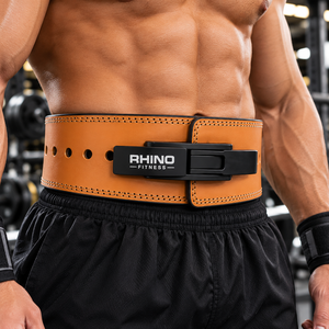 Ceinture de musculation professionnelle en néoprène camouflage vert sarcelle Rhino Fitness, réglable, avec soutien lombaire enveloppant - Product Image 6