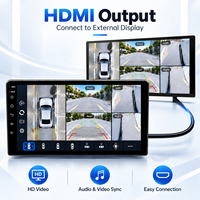 Autoradio Android 10,1 pouces avec système de vision panoramique 360° (caméra de recul), écran tactile, lecteur MP3/MP4, DSP, lecteur CD, stéréo OLED