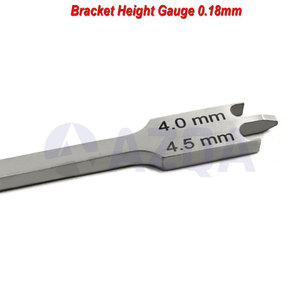 Jauge de hauteur de bracket en acier inoxydable 0,18 mm – Instrument de mesure orthodontique pour une pose précise des brackets - Product Image 2
