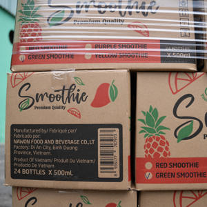 Fabricante de Bebidas NAWON, Bebida Smoothie, Agua, Botella PET de 500 ml, Bebidas Refrescantes, Mezcla de Jugos de Frutas, Fábrica en Vietnam, GMP, Muestra Gratuita - Product Image 3