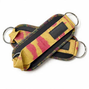 Sangles de cheville en cuir camouflage avec passants de traction, supports de jambe antidérapants unisexes et souples pour l'entraînement de force et la musculation - Product Image 5