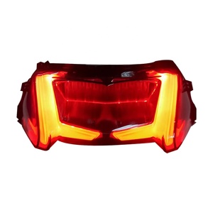 Feu arrière LED pour moto, feu de freinage arrière, clignotant séquentiel à 2 lentilles, étanche, pièce de rechange - Product Image 1