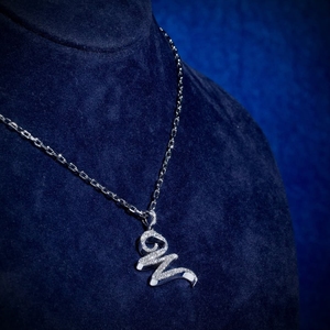 Luxury Custom <b>Initial</b> Letter <b>Pendant</b> VVS Moissanite 925 Sterling <b>Silver</b> Iced Out Hip Hop Unisex Necklace Jewelry - Product Image 4