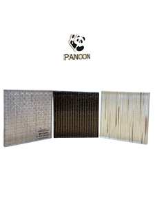 Clear Laminated Glass with Gold Accents <b>for</b> Luxury Home Commercial Projects <b>for</b> Greenhouse <b>Curtain</b> Wall Dining Applications - Product Image 4