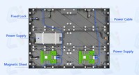 Layar LED Video Wall AI Display Indoor Narrow Bezel P1.2/P1.25/P1.53/P1.86/P2/P2.5 4K Kedalaman Warna 16-Bit Tanpa Kedip Tanpa Sambungan