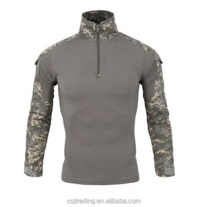 Chemise tactique unisexe à manches longues en polyester tissé respirant, antistatique, camouflage extérieur - Product Image 3