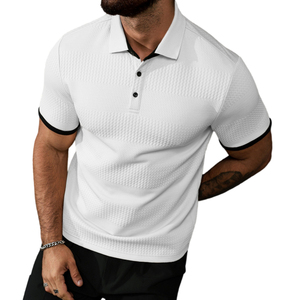 Camisa Casual Personalizada para Hombre, 100% Algodón Tejido, Sólida, Transpirable, con Bolsillo, Manga Corta, Talla Grande, 220g - Product Image 1