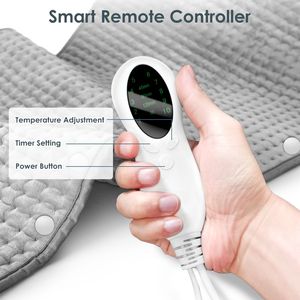 Coperta Elettrica Riscaldata Extra Large per Alleviare il Dolore alla Schiena, 10 Livelli di Riscaldamento, Spegnimento Automatico, Fibbie per Riscaldare Piedi e Mani - Product Image 6