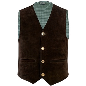 Gilet de chasse en cuir pour homme, noir, durable, vêtement de travail, gilet de pêche, doublure PC, coupe-vent, fournisseur chinois, vêtements d'extérieur - Product Image 1