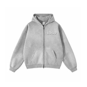 Sweat à capuche homme streetwear oversize en molleton 100% coton 450 GSM, noir vieilli, avec appliqué, éco-responsable, personnalisable OEM - Product Image 3