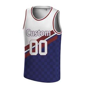 Custom Design Sublimation Printed Basketball Jerseys Lightweight Breathable Polyester Team Uniform for Summer Training Matches - Product Image 2