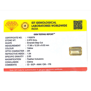 Natural Pear Cut Citrine Lot 14.35 Carat Certified IGI Fine Yellow Orange Gemstone - Product Image 4